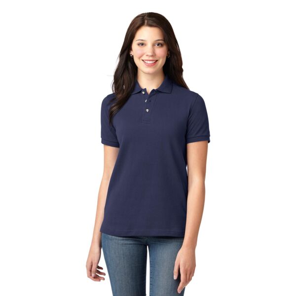 Port Authority Ladies Heavyweight Cotton Pique Polo Thumbnail