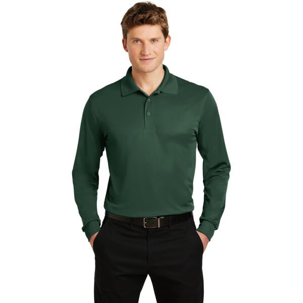 Sport-Tek Long Sleeve Micropique Sport Wick ® Polo Thumbnail