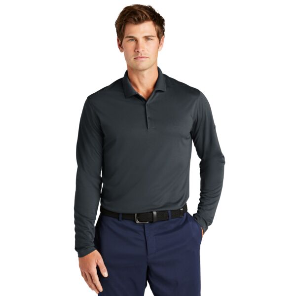 Nike Dri FIT Micro Pique 2.0 Long Sleeve Polo Thumbnail