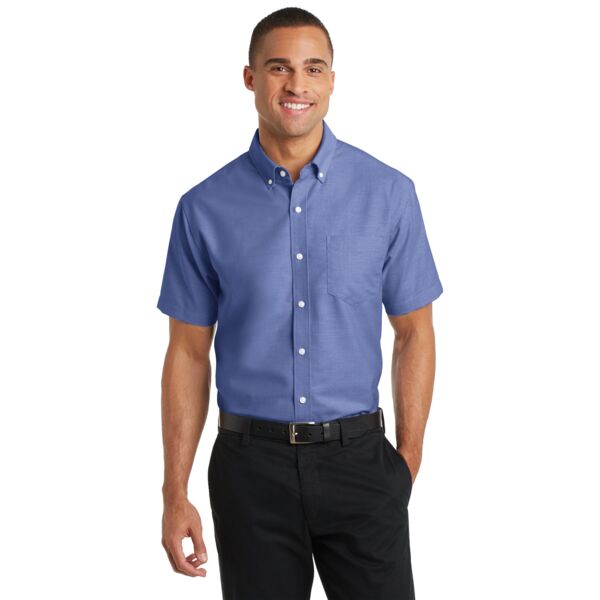 Port Authority Short Sleeve SuperPro  Oxford Shirt Thumbnail