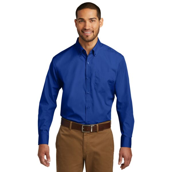 Port Authority Long Sleeve Carefree Poplin Shirt Thumbnail