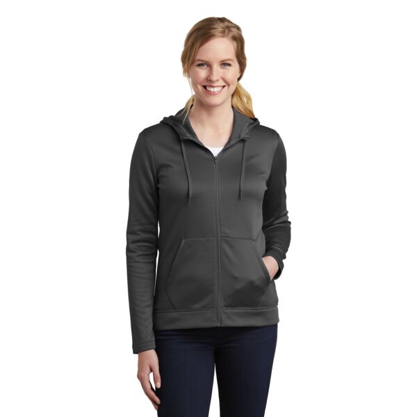 Nike Ladies Therma FIT Full Zip Fleece Hoodie Thumbnail