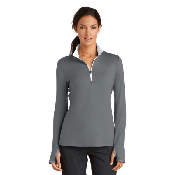 Nike Ladies Dri FIT Stretch 1/2 Zip Cover Up Thumbnail