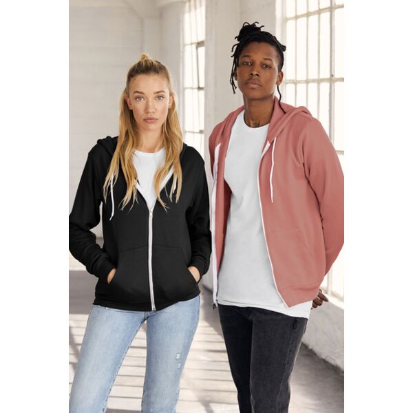Bella + Canvas Unisex Sponge Fleece Full Zip Hoodie Thumbnail
