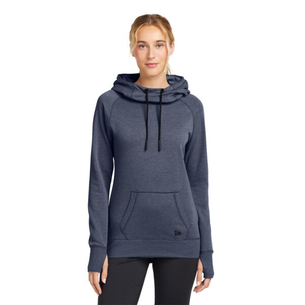 New Era Ladies Tri Blend Fleece Pullover Hoodie Thumbnail