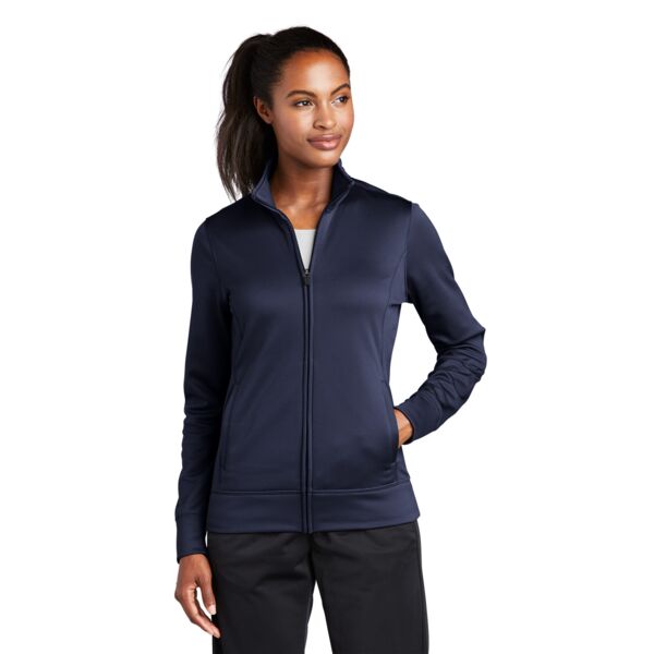 Sport-Tek Ladies Sport Wick ® Fleece Full Zip Jacket Thumbnail