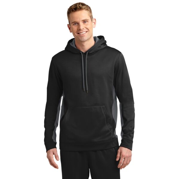 Sport-Tek Sport Wick ® Fleece Colorblock Hooded Pullover Thumbnail