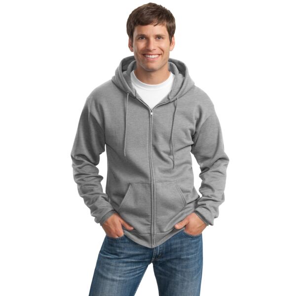 Port & Company Tall Essential Fleece Full Zip Hooded Sweatshirt Thumbnail