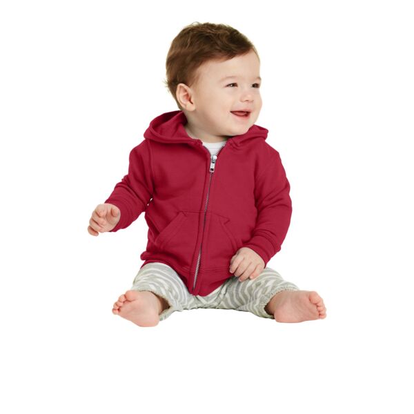 Port & Company Infant Core Fleece Full Zip Hooded Sweatshirt Thumbnail