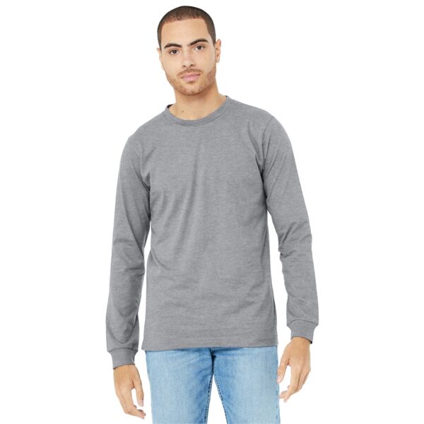 Bella + Canvas Unisex Heather CVC Long Sleeve Tee Thumbnail