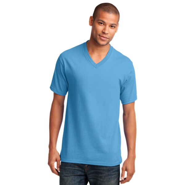 Port & Company Core Cotton V Neck Tee Thumbnail