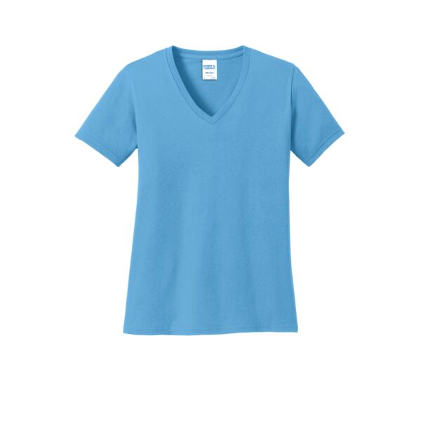 Port & Company Ladies Core Cotton V Neck Tee Thumbnail