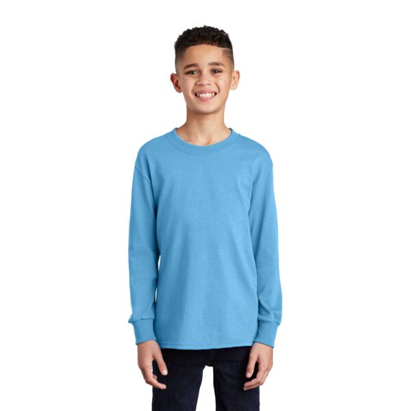 Port & Company Youth Long Sleeve Core Cotton Tee Thumbnail