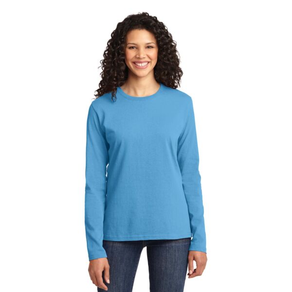 Port & Company Ladies Long Sleeve Core Cotton Tee Thumbnail