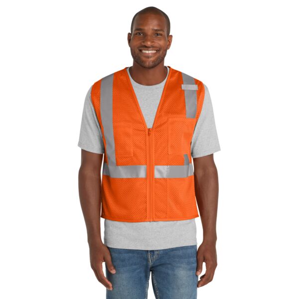 Corner Stone Ansi 107 Class 2 Mesh Zippered Vest Thumbnail