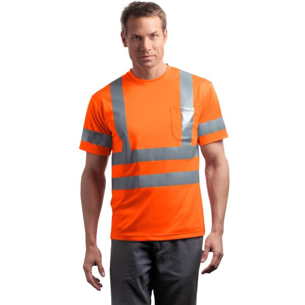Corner Stone Ansi 107 Class 3 Short Sleeve Snag Resistant Reflective T Shirt Thumbnail