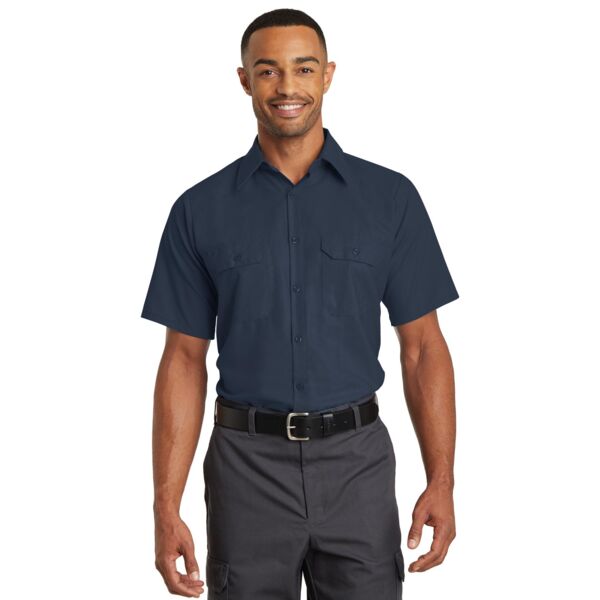 Red Kap Short Sleeve Solid Ripstop Shirt Thumbnail