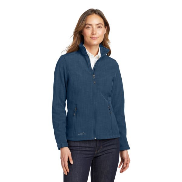 Eddie Bauer Ladies Shaded Crosshatch Soft Shell Jacket Thumbnail
