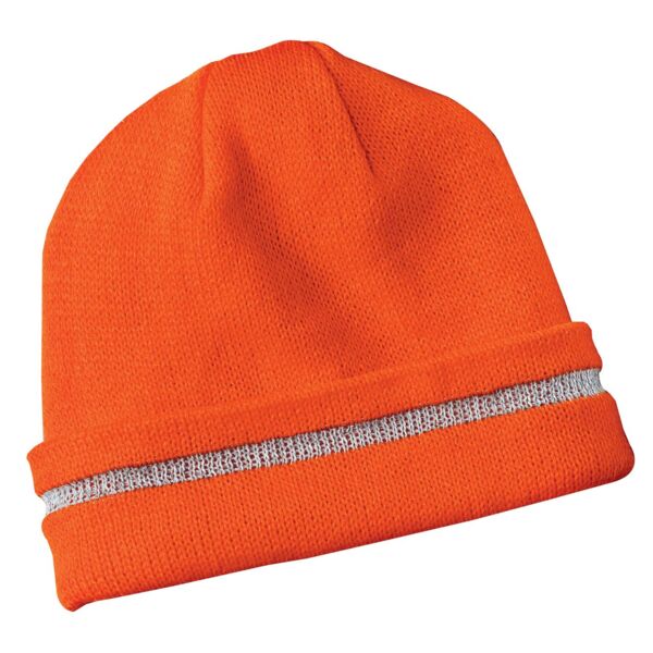 Corner Stone Enhanced Visibility Beanie with Reflective Stripe Thumbnail