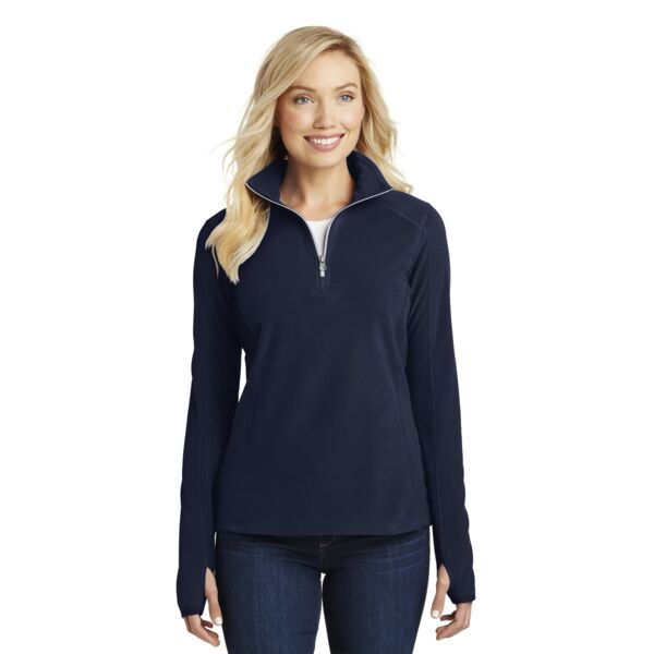 Port Authority Ladies Microfleece 1/2 Zip Pullover Thumbnail