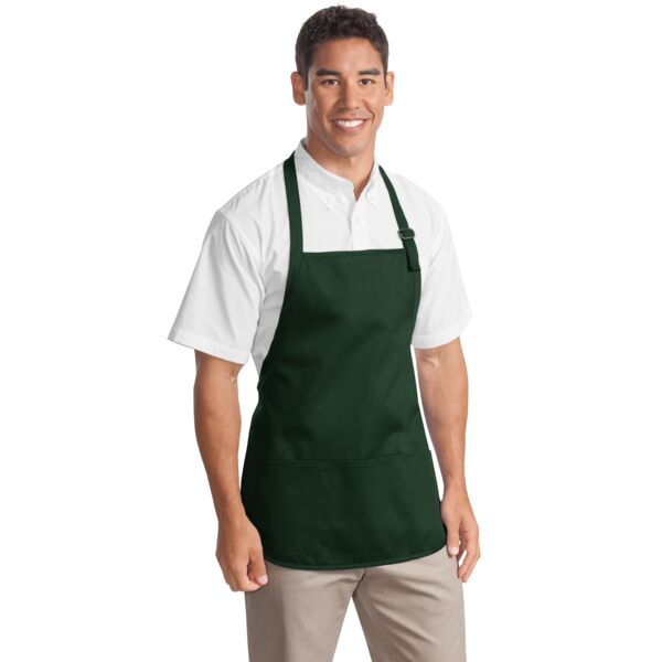 Port Authority Medium Length Apron with Pouch Pockets Thumbnail